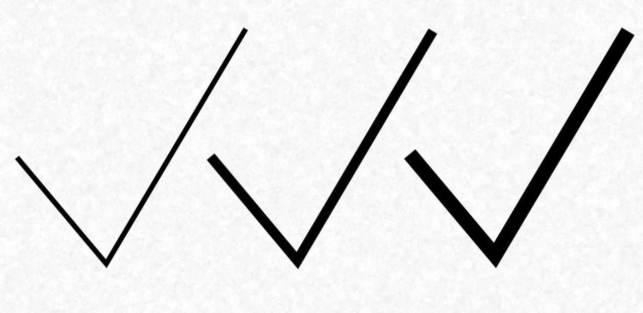 check mark icons